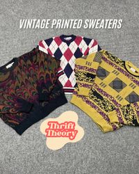 ビンテージプリントセーター - (12/01)