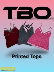 プリントトップス