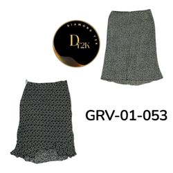 Retro Y2K Poly Maxi Skirt for Women (GRV-01-053)