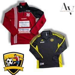 Branded football halfzipper and jackets