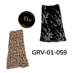 Vintage Y2K Poly Skirt – Soft & Lightweight (GRV-0..