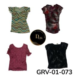 Y2K Vintage Short Sleeve Blouse – Retro Chic Top(G..