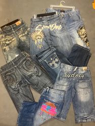 Hip hop jeans shorts 8pc