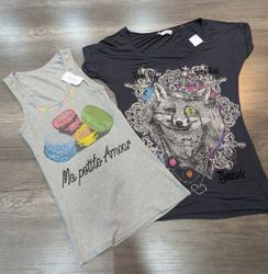 2058 - Y2K Style Long and Half Sleeves T-Shirts