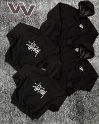 Stussy überarbeiteter Stil schwarze aktive Jacken ..
