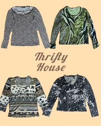 Retro + Animal Print Y2k Tops(TH/092)