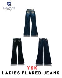 Jeans évasés pour femmes Y2K - EV2030