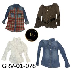 Niedliche Y2K-Bluse für Frauen – Trendiges langes ..