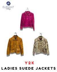 Y2K Ladies Suede Jackets - EV2038