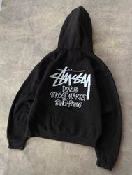 Stussy rework style Singapore pullover hoodie