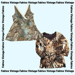 (FV-836) Y2K Boho Erdtöne Braune Oberteile