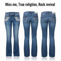 Miss Me True Religion Rock Revival Flare Jeans