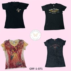 Vintage Y2K Harley Logo Tee – Retro Motorcycle Sty..