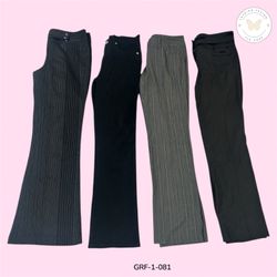 Pantaloni in poliestere a vita bassa Y2K – Adattam..