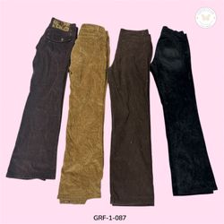 Retro Y2K Corduroy Trousers – Iconic 2000s Fashion..