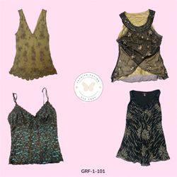 Y2K Vintage Poly Blouse – Early 2000s Chic & Stree..