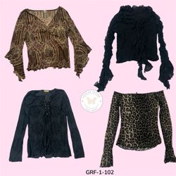 Authentic Y2K Long Sleeve Top – Rare Early 2000s F..