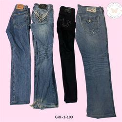 Y2K Vintage Jeans Bundle – True Religion, Miss Me ..