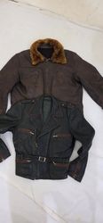 Veste en cuir vintage allemande/française pour hom..