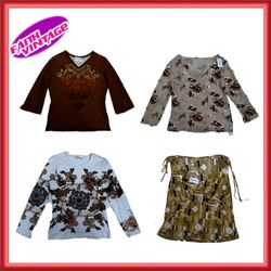 Pack de hauts, jupes et robes à motif terreux (FV-..