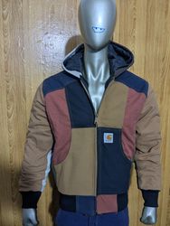 Upcycle Carhartt Felpa con cappuccio multicolore
