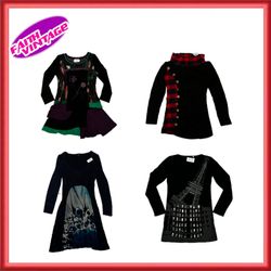 Schwarze schicke Farb-Vibe Mischkleider-Bundle (FV..