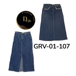 Y2K Casual Denim MIDI,Long Skirt – Everyday Wear (..