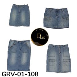 Classic Y2K Denim Midi,Long Skirt – Comfortable Fi..