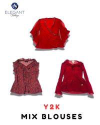 Y2K Mix Blouse - EV2084