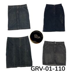 Y2K Washed Denim long,Midi Skirt – Casual Chic (GR..