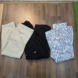 AV-0644 Pantalon Baggy Non Marqué