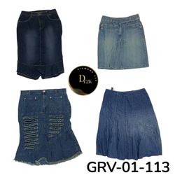 Vintage Y2K Denim  midi,Long Skirt – High Waist St..