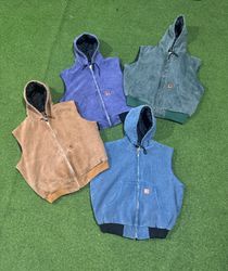 Rework style loose fit acid wash carhartt gilets