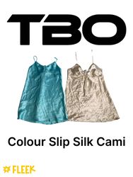 Débardeur en soie couleur