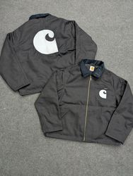 Jaquetas Carhartt Black Detroit Rework Style, Bord..