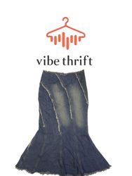 Y2K Denim Lange Röcke