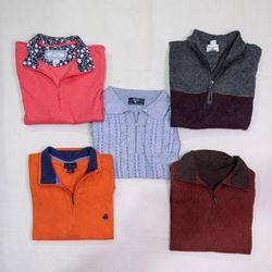 Men’s Branded Half-Zip Sweaters Bundle – Premium Q..