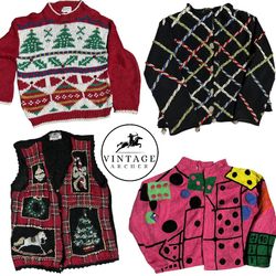 Festive Warm Sweaters 10 Pcs