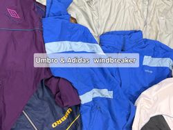 Jaquetas corta-vento vintage Umbro e Adidas