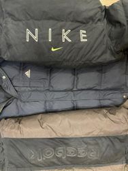 Vintage Nike, Adidas, Reebok Puffer Jackets