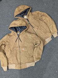 Carhartt Active Wear Brown Denim Washed Rework Sty..