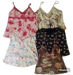 Op vintage 252 Y2y Printed Sexy Cami slip tops