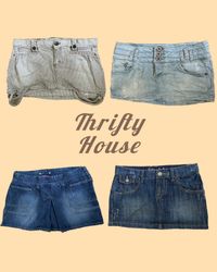 Unique Denim Mini Skirts(TH/102)