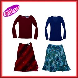 Merchant Rusk and Berry Top,Skirts Bundle (FV-366)