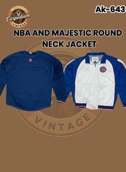 Jaquetas de Gola Redonda da NBA e Majestic Ak-643