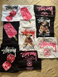 Stussy Überarbeitung Stil Mix Design T-Shirts