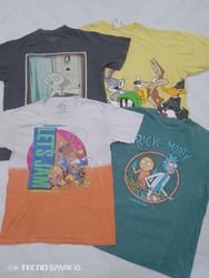 ZV1529 ノーブランド カートゥーンプリント Tシャツ