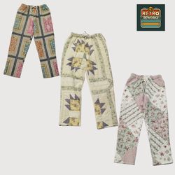 Calças de Patchwork Recicladas