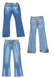 Jeans Back Embalishment (marche di design) bebe,Gr..