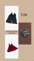 Y2K Moonlit Wish Cami Tops